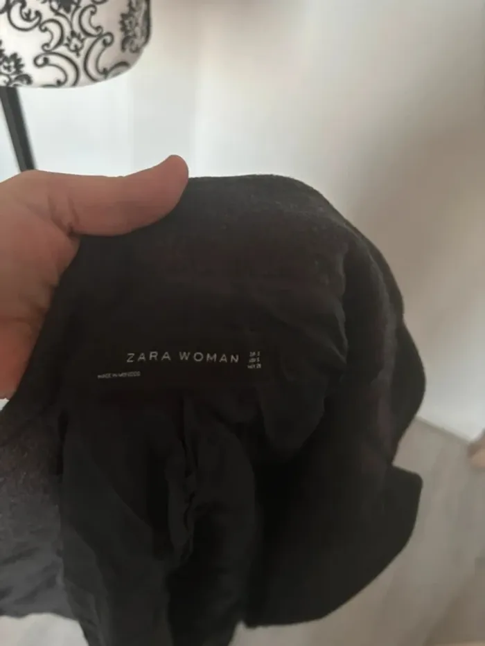 Manteau long femme Zara gris foncé taille S - photo numéro 7