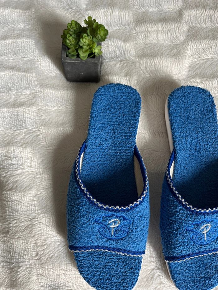 Chausson bleu patrizia neuf 38 - photo numéro 2