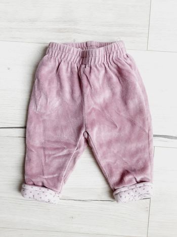 Vêtement bébé fille pantalon velours rose 3 mois
