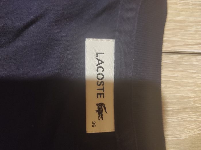 T shirt Lacoste bleu marine - photo numéro 2