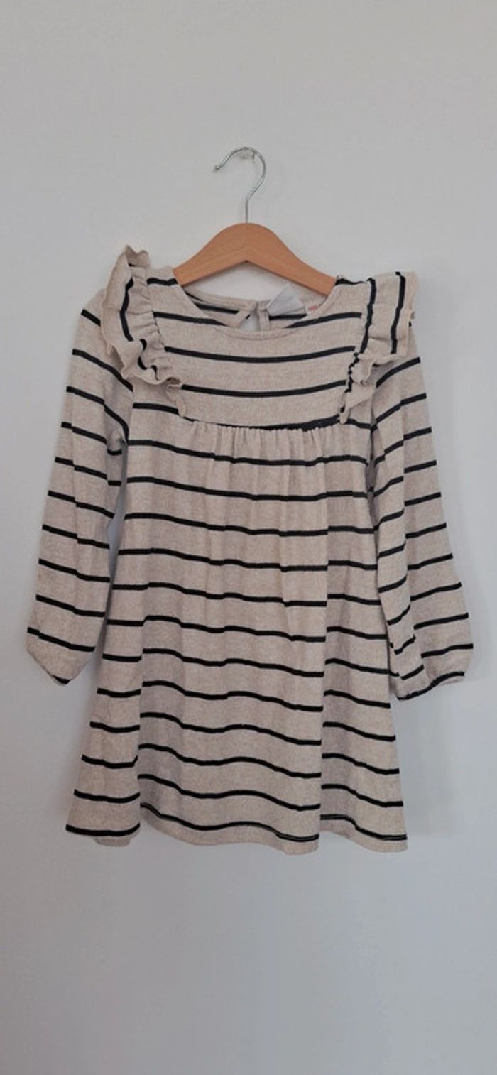 Robe marinière en coton – Zara Kids, taille 5/6 ans - tenue parfaite pour la rentrée 🤍 - photo numéro 2