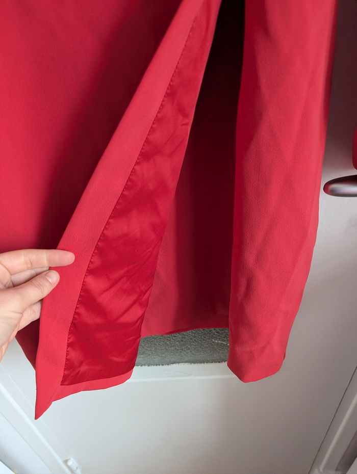 Robe mango rouge rose tailleur chic taille 36 - photo numéro 5