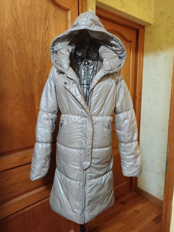 Doudoune longue imperméable à capuche femme - photo numéro 3