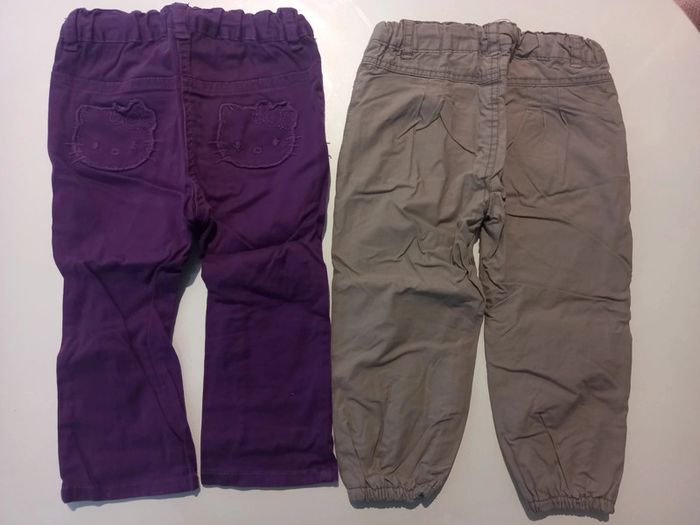 2 pantalons fille 18 mois - photo numéro 4
