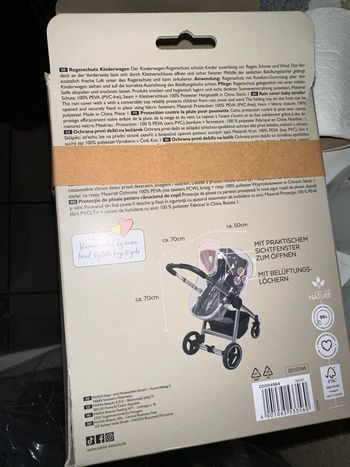 Habillage pluie poussette neuf