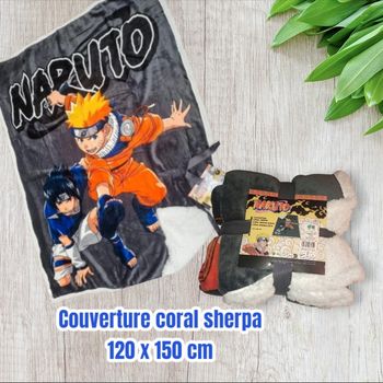 Grande couverture en sherpa Naruto