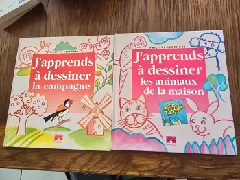 Lot de 2 livres j'apprends à dessiner
