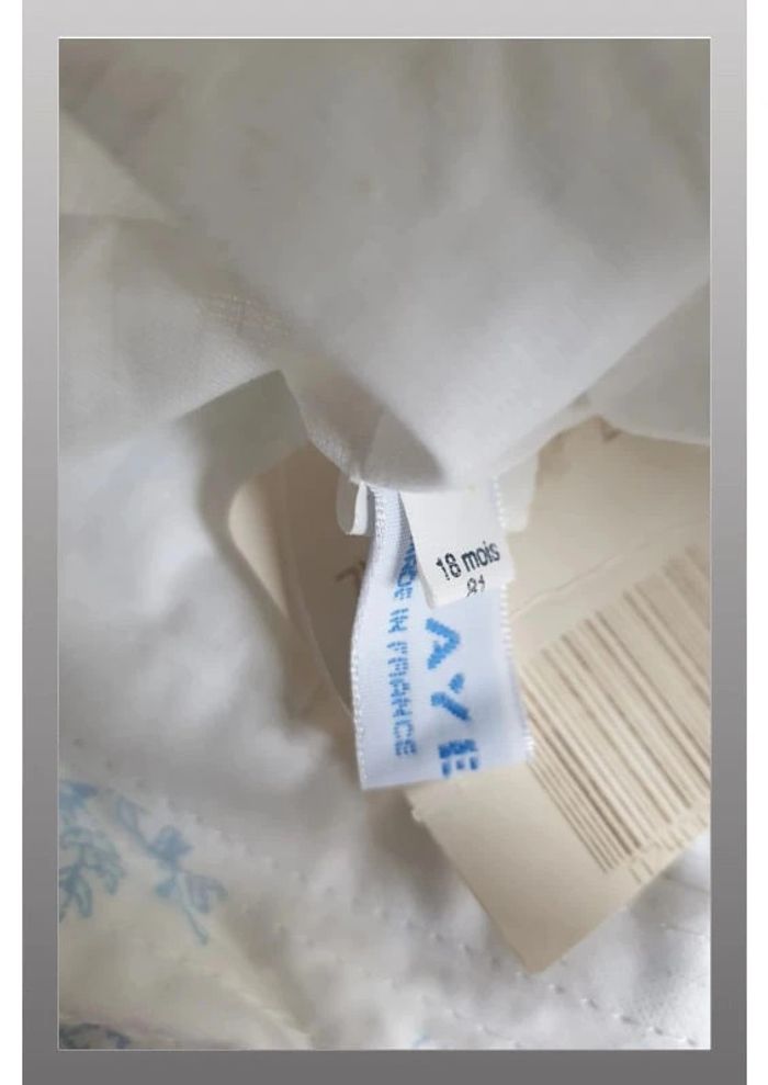 bob bébé blanc/bleu ciel Clayeux 18 mois - photo numéro 2