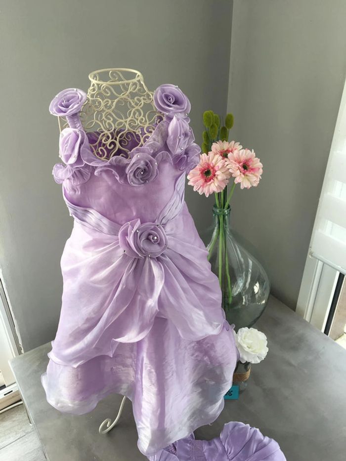 Robe de cérémonie soirée mariage avec boléro fille 4 ans - photo numéro 4