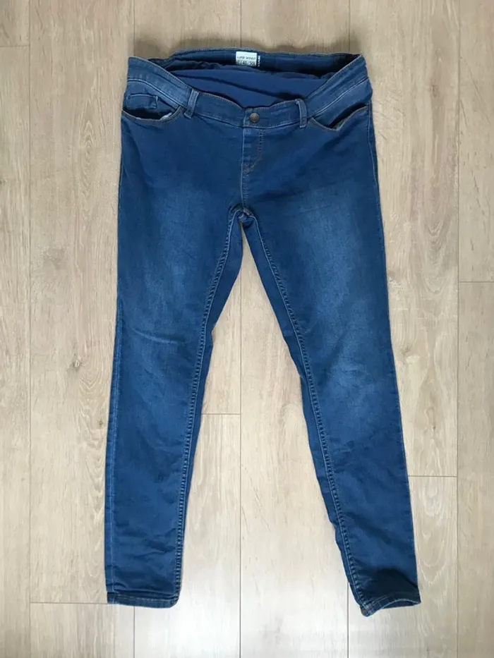 Jean de grossesse / maternité super skinny bleu stone taille 40 - photo numéro 4