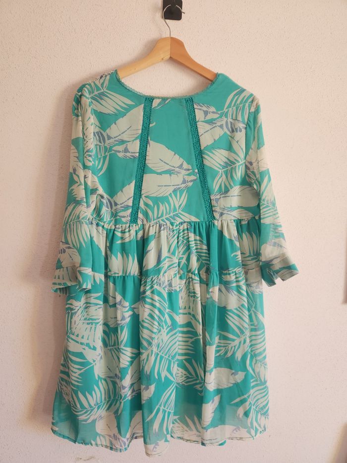 Robe verte Grace & Mila fluide et élégante – T. M - photo numéro 7