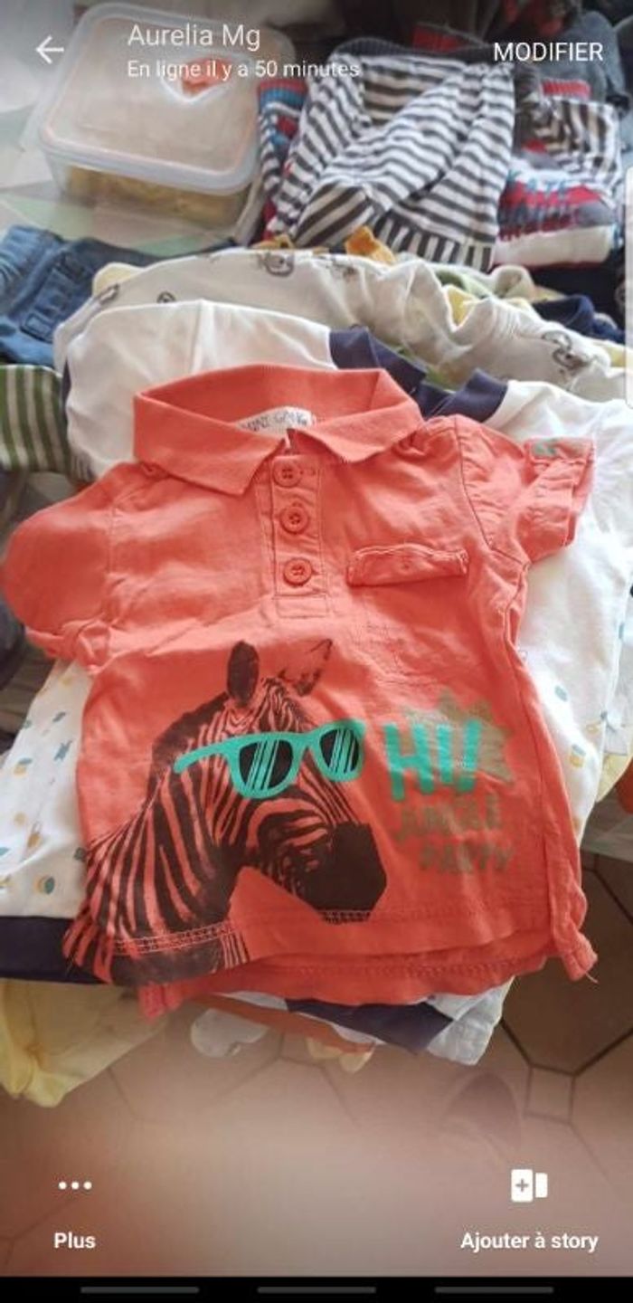 Lot de tee shirt manche courte