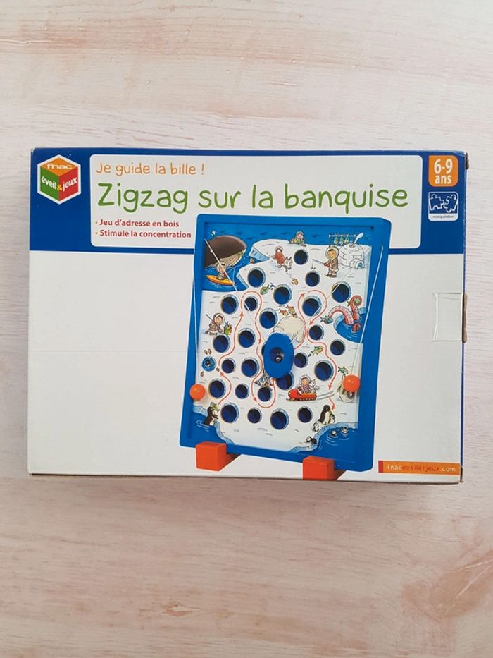 Zigzag sur la banquise jeu d'adresse en bois Fnac éveil et jeux - photo numéro 2