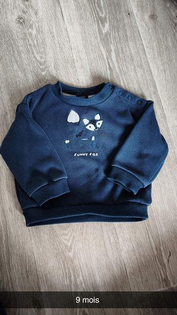 Pull Homme Bleu Primark – 100% Coton, Taille 7-8 Ans, Col Rond, Manches Longues