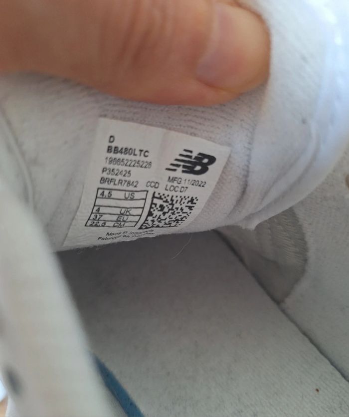Baskets New Balance 480 37 - photo numéro 9