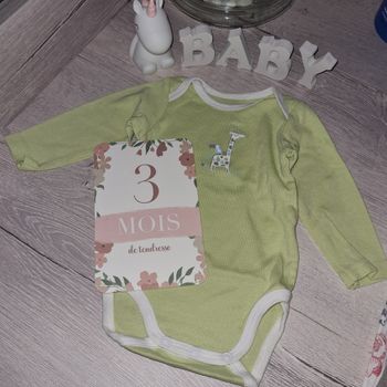 Body manches longues girafe 3 mois