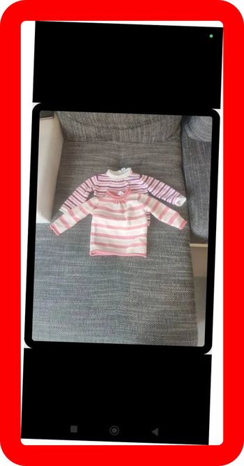 Lot de 2 pulls 12 mois