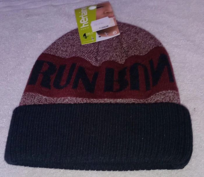 Bonnet bleu marine Bordeaux Herlaine Taille 52 cm - photo numéro 2