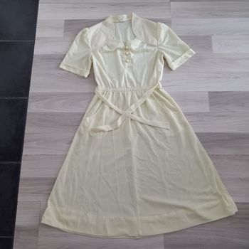 Robe longue jaune vintage taille 38