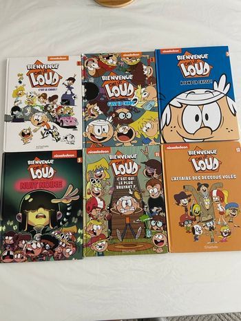 Lot 6 BD Bienvenue chez les Loud - Tomes 1, 2, 3, 5, 11, 12