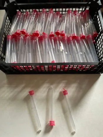 Lot de 45 tubes de rangement en plastique