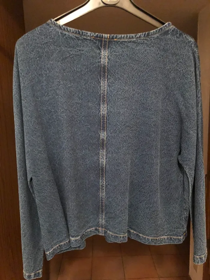 Top en jean Mango en taille L - photo numéro 4