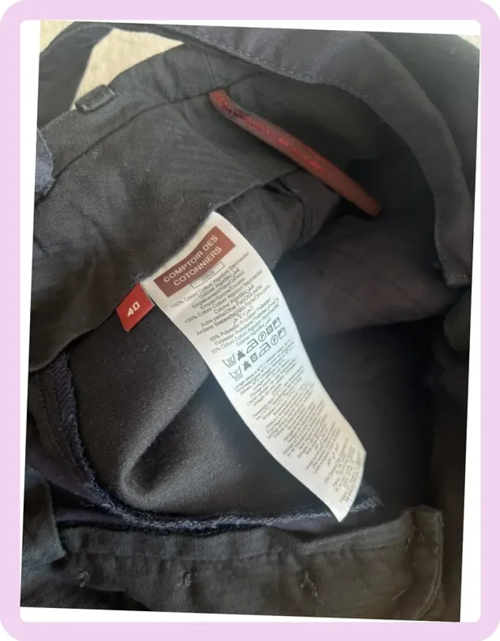 Pantalon Bleu Marine avec Bretelles – Comptoir des Cotonniers – Taille 40 👖 - photo numéro 9