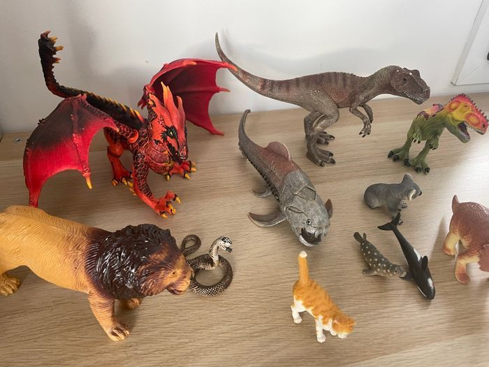 Lot 3: lot de figurines animaux Schleich, Papo et autres - photo numéro 2