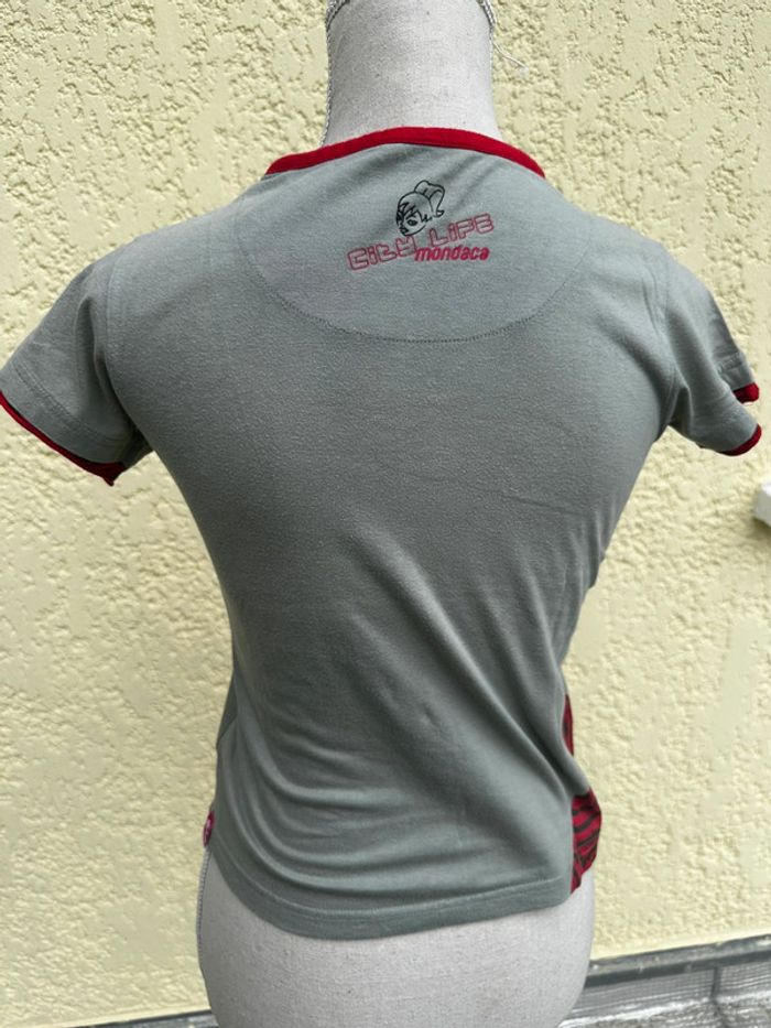 🌿 T-shirt kaki enfant 12 ans – Mondaca – Motif poupée & spirales - photo numéro 6
