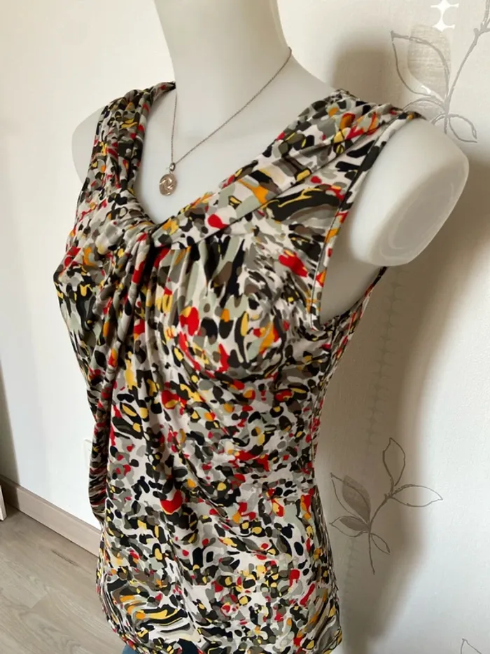 Top imprimé effet drapé Taille 38 - photo numéro 5