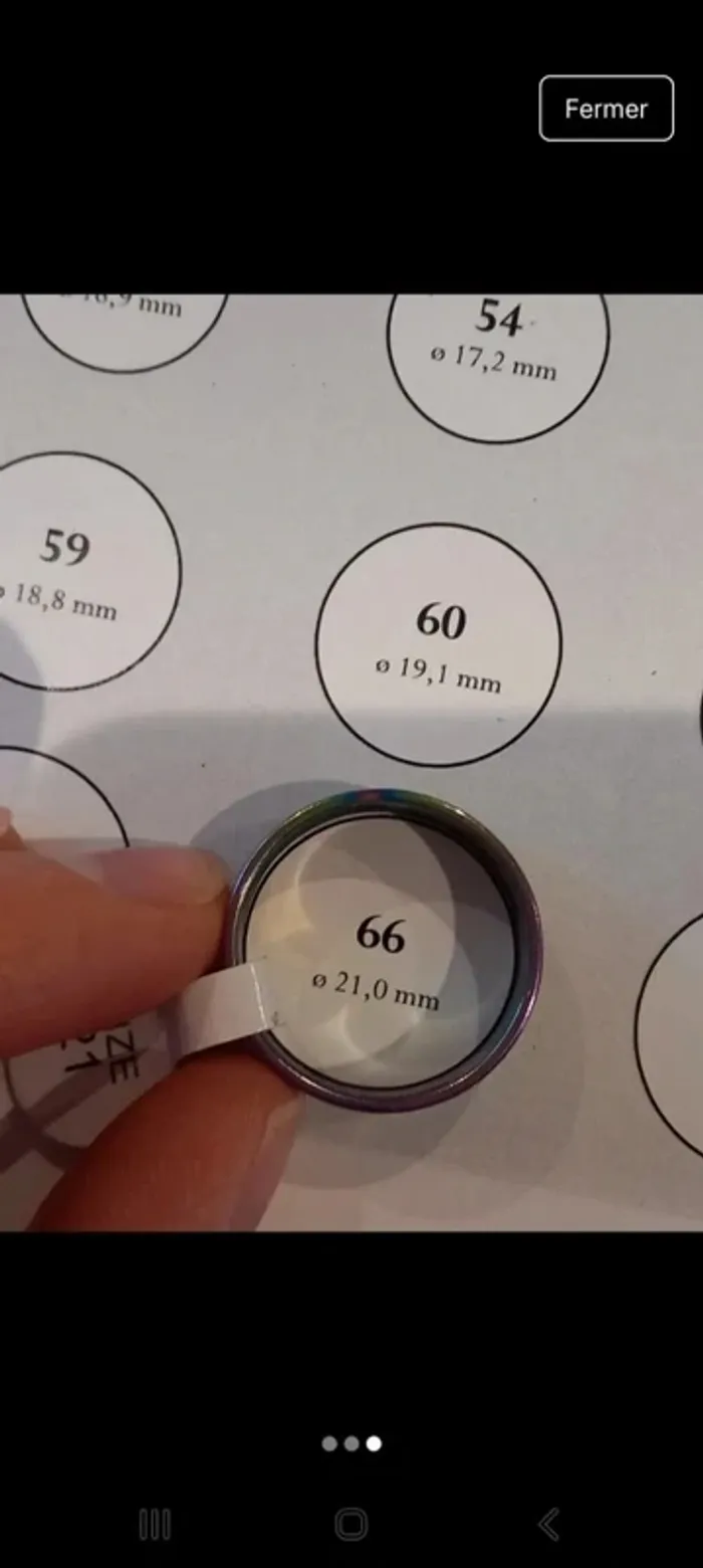 Bague Multicolore taille 66 - photo numéro 3