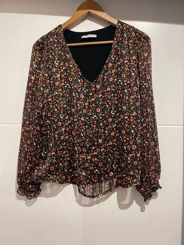 Superbe blouse fluide Vintage Love 🌸 S 36 - photo numéro 6