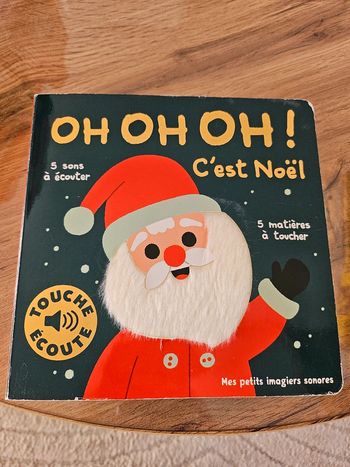 Livre sonore touche et écoute Oh Oh Oh c'est Noël