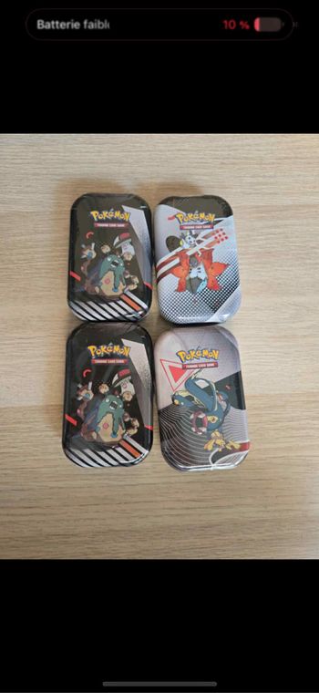 Lot de 4 mini tins