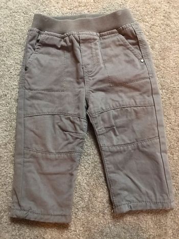 Pantalon gris doublé Obaibi 6 mois garçon