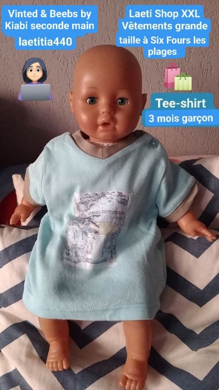 Tee-shirt garçon 3 mois Okaïdi