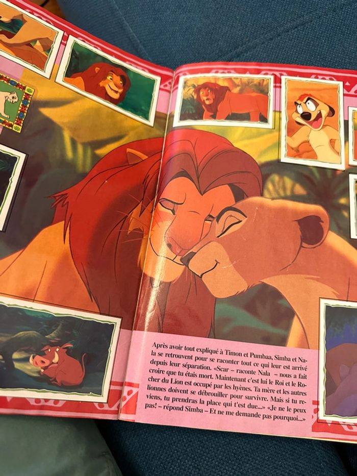 Album Panini ancien Disney Le Roi Lion complet stickers autocollants vintage - photo numéro 9