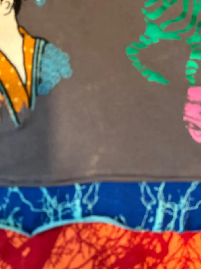 Desigual jupe colorée motifs japonais taille M - photo numéro 5
