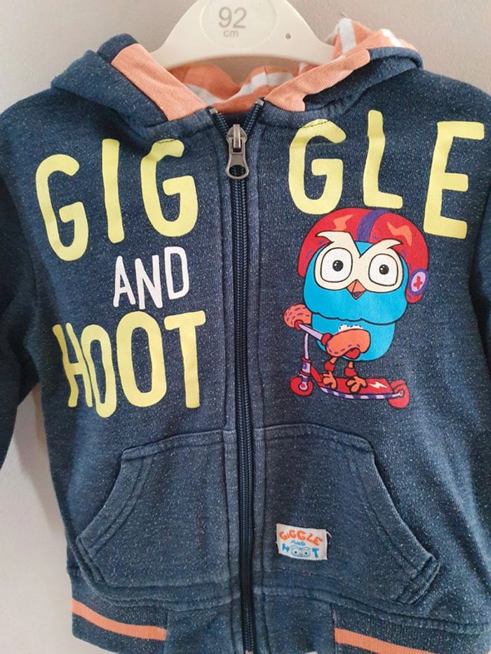 Sweat zippé 24 mois capuche - photo numéro 2