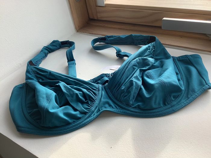 Maillot de bain 2 pièces bleu canard Rasurel SG à armature 95E + slip 2 - photo numéro 5
