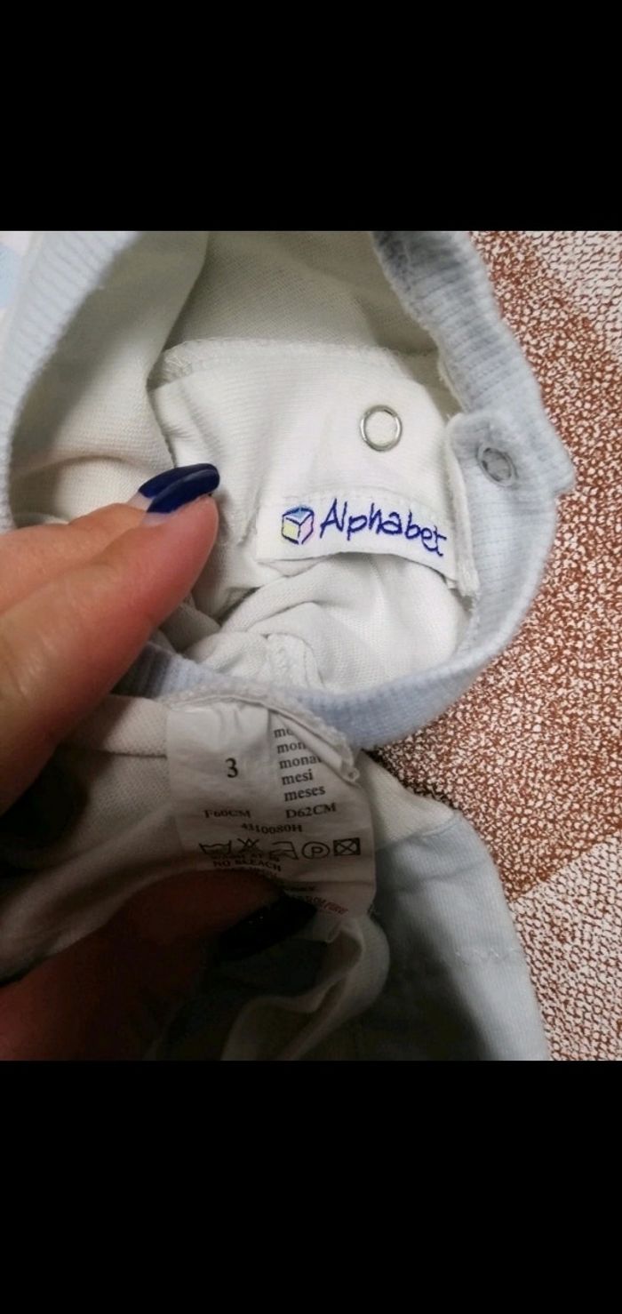 Tee shirt 3 mois blanc manches longues - photo numéro 2