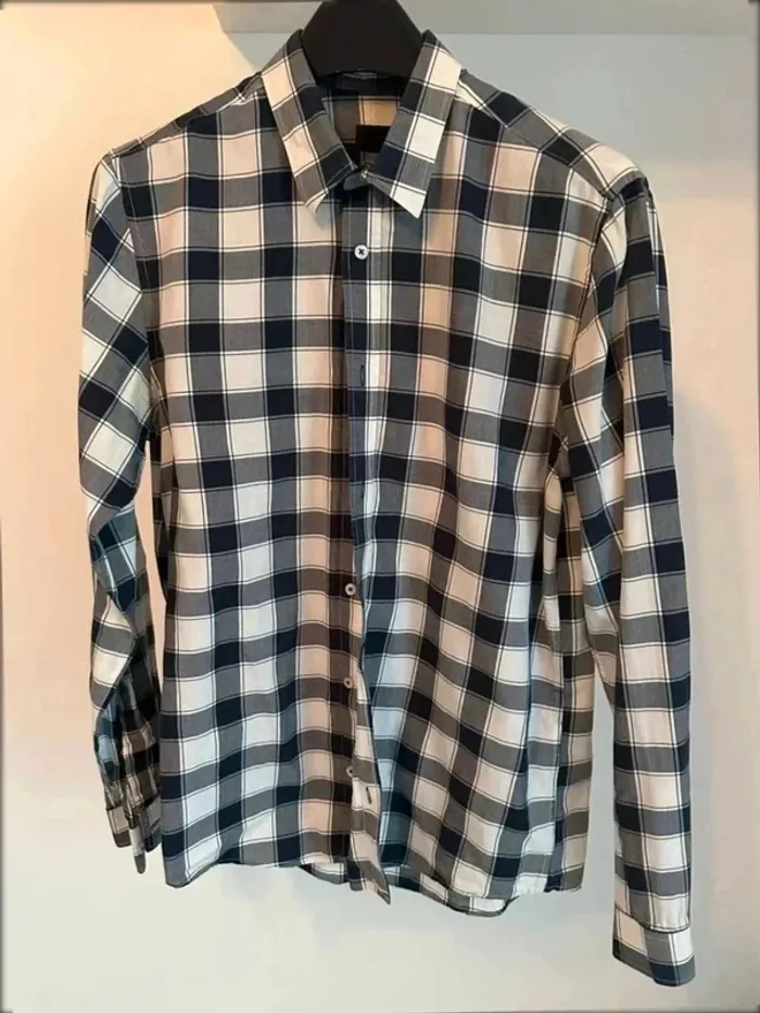 Chemise à carreaux homme taille S– Style casual, très bon état - photo numéro 2