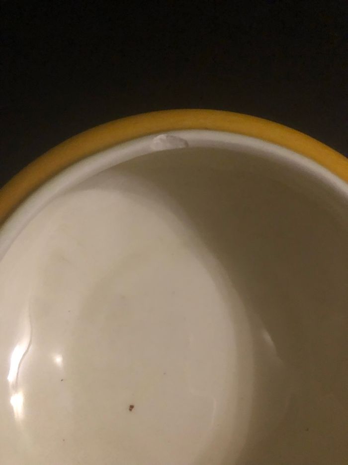 Sucrier vintage »Vallauris »jaune et cigale - photo numéro 7