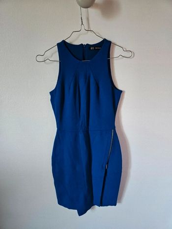 Robe courte cintrée Zara - bleu électrique, taille XS