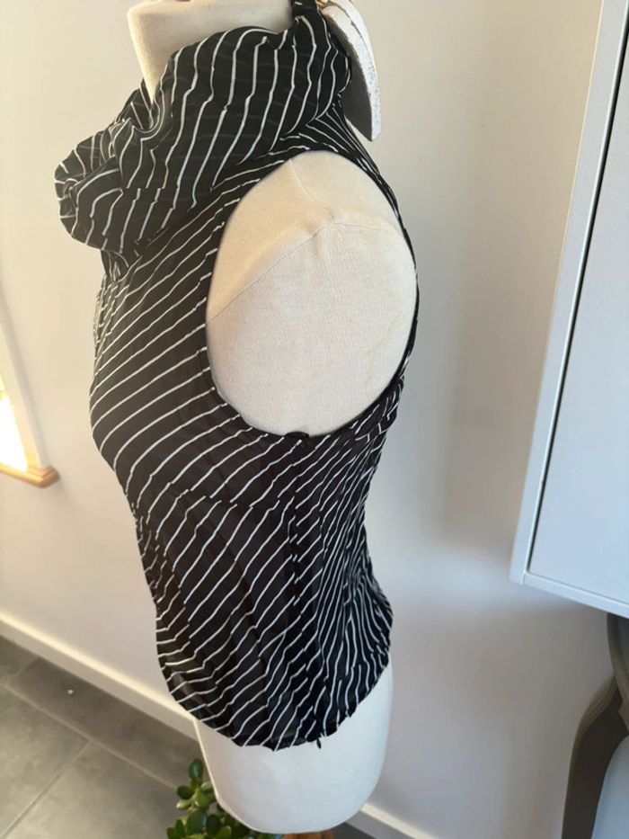 Blouse sans manche col boule Alain Manoukian T42 - photo numéro 4