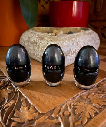 Lot 3 vernis sephora color hit gris noir nacré