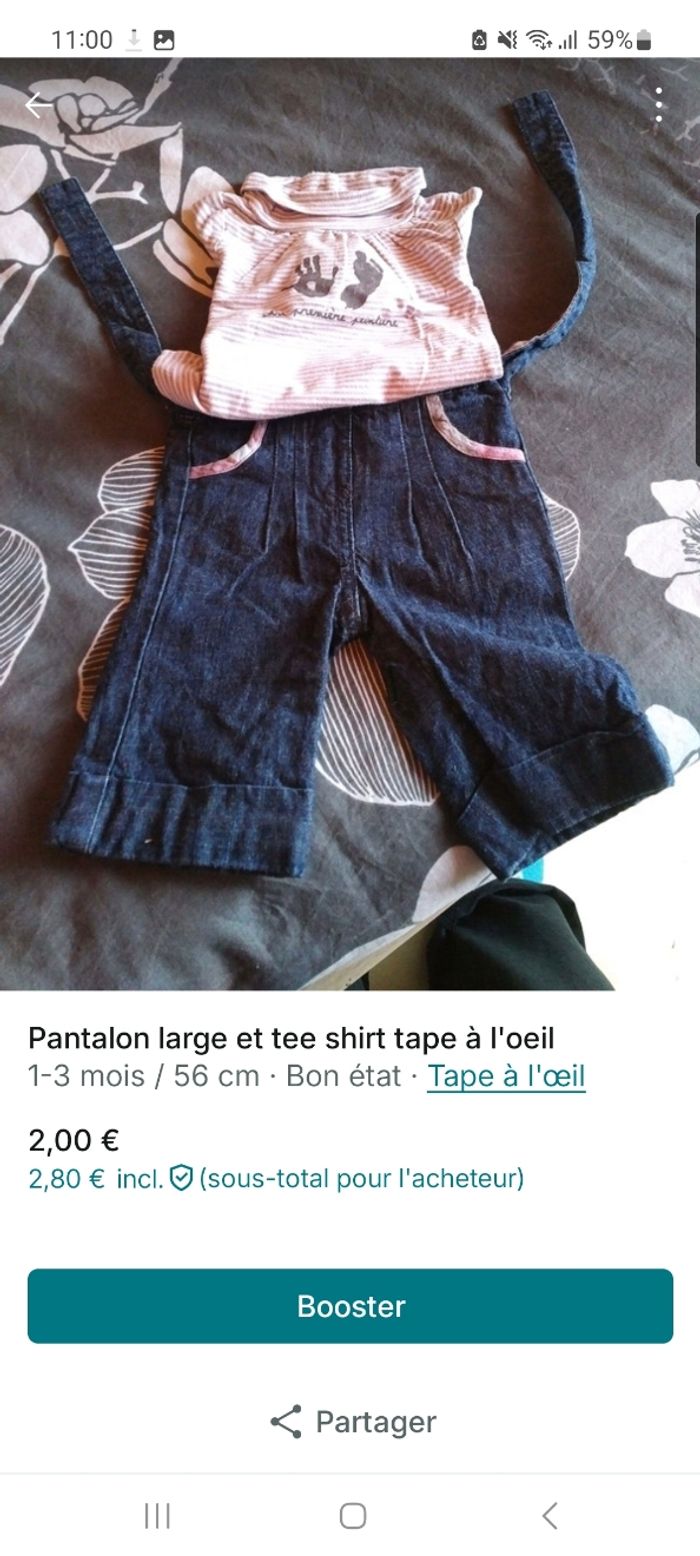 Vêtements fille 1 et 3 mois - photo numéro 4
