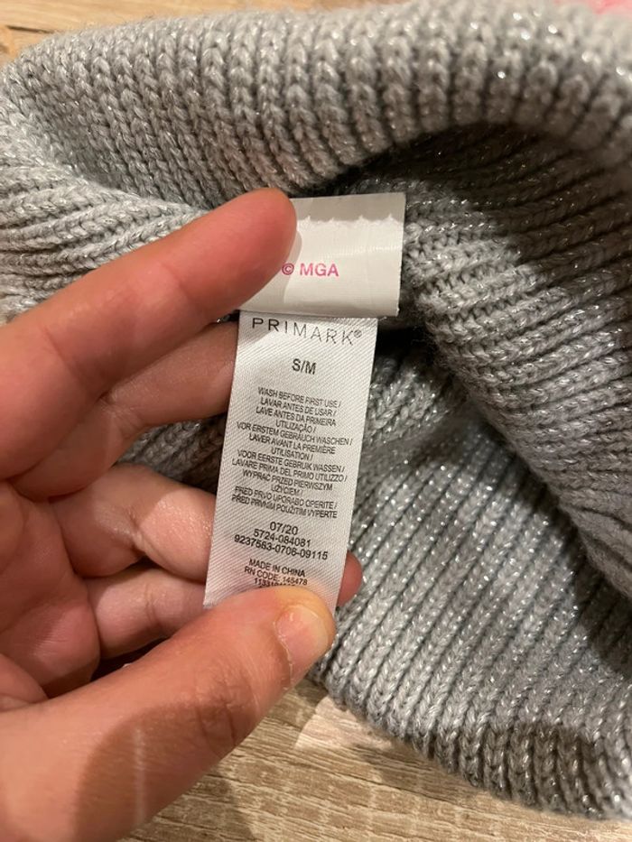 Bonnet avec pompom taille S/M - photo numéro 5