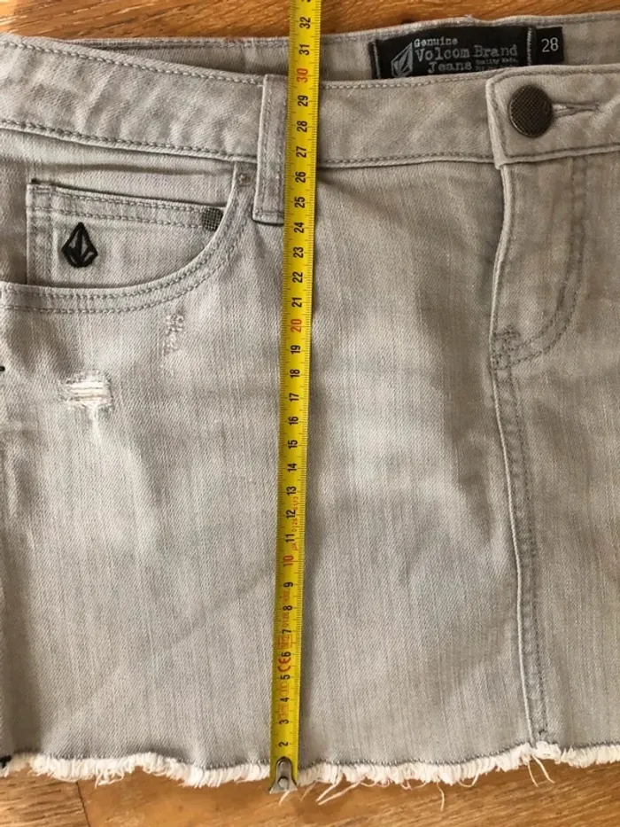 Denim Skirt Jupe jean Volcom black and grey Womens 38 - photo numéro 15