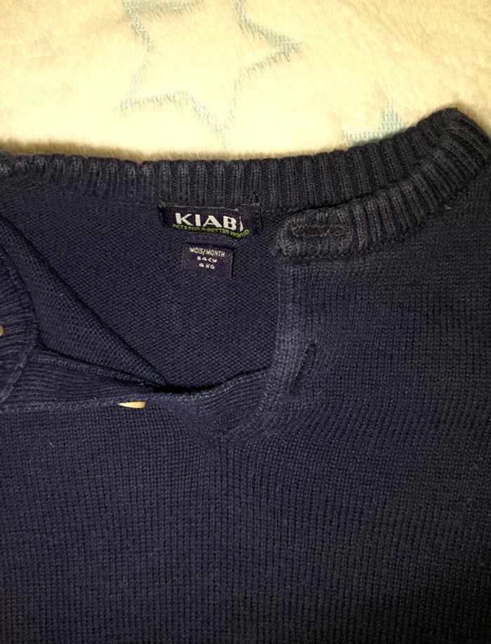Pull Kiabi Marine - photo numéro 2